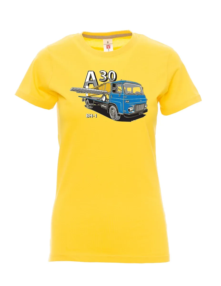 Maglia da donna gialla Avia A30 e aereo BH - 1