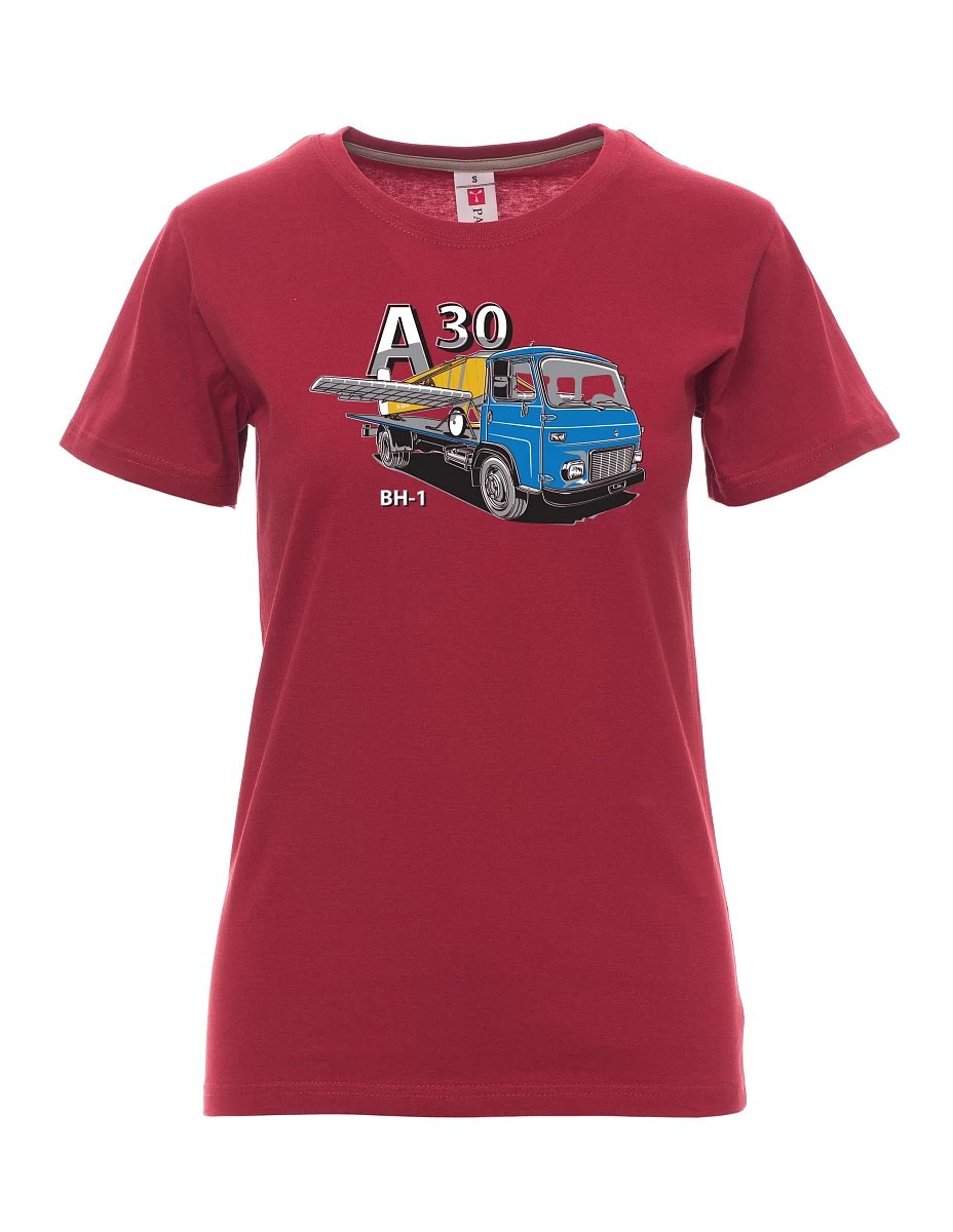 Maglia da donna colore bordeaux Avia A30 e aereo BH - 1