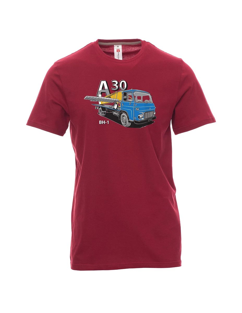 Maglia da uomo rosso scuro Avia A30 e aereo BH - 1