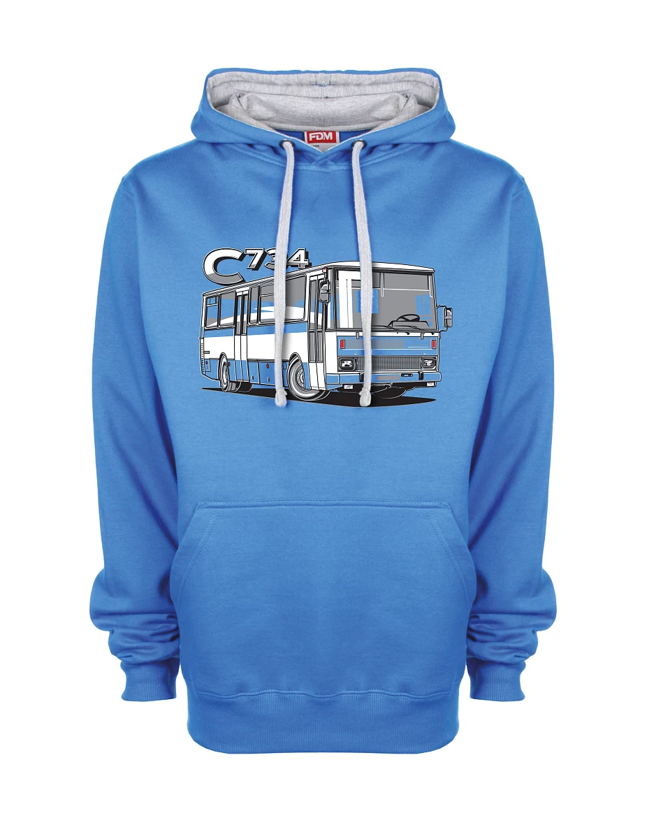 Felpa grigio-blu autobus C734