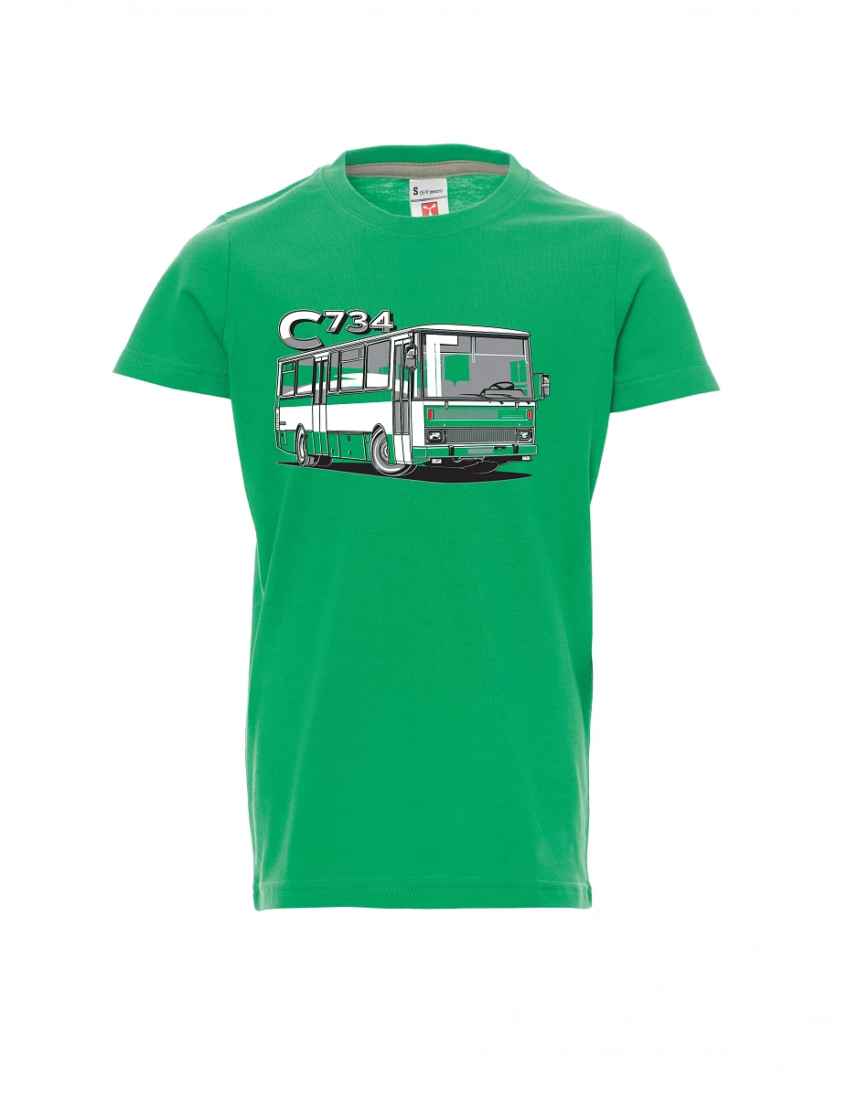 Maglia da bambino verde autobus C734
