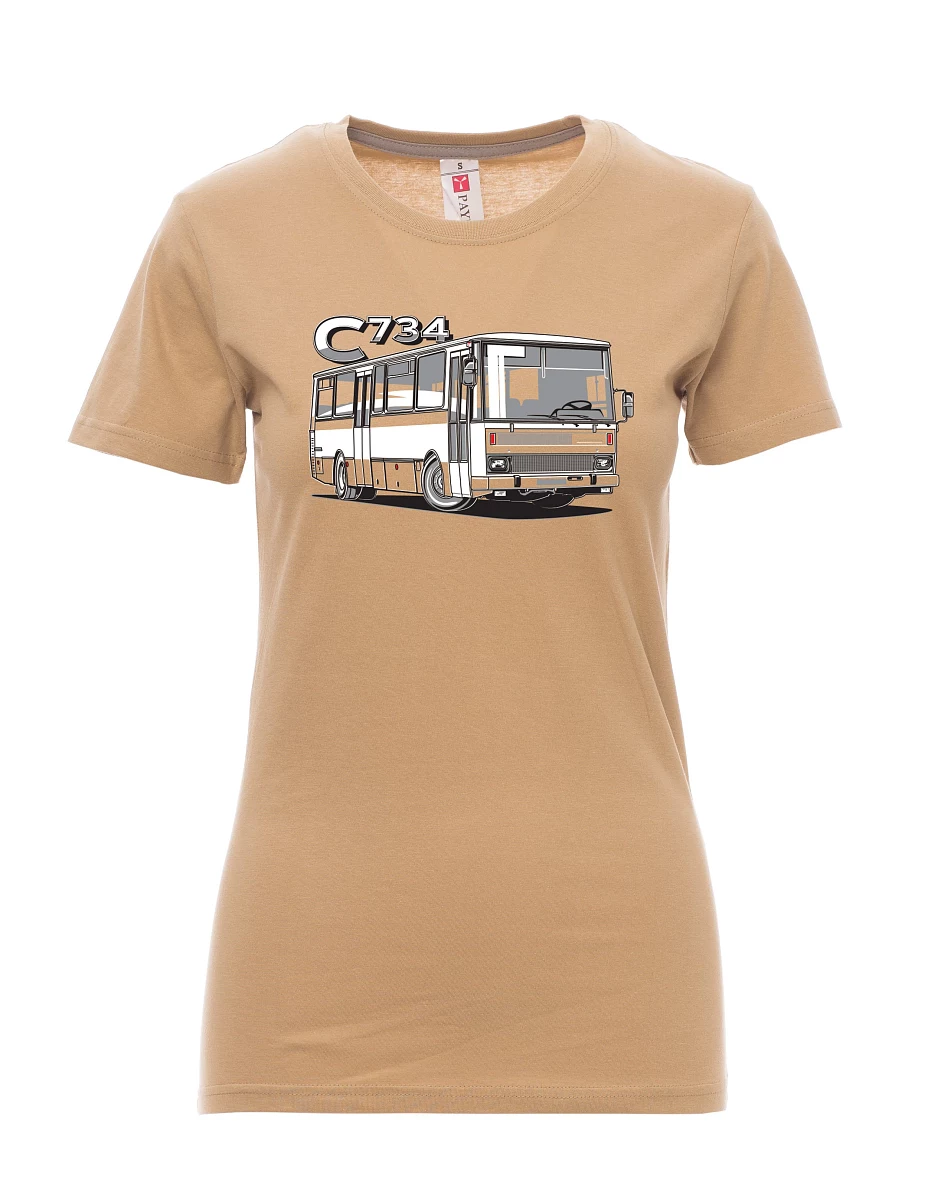 Maglia da donna marrone autobus C734