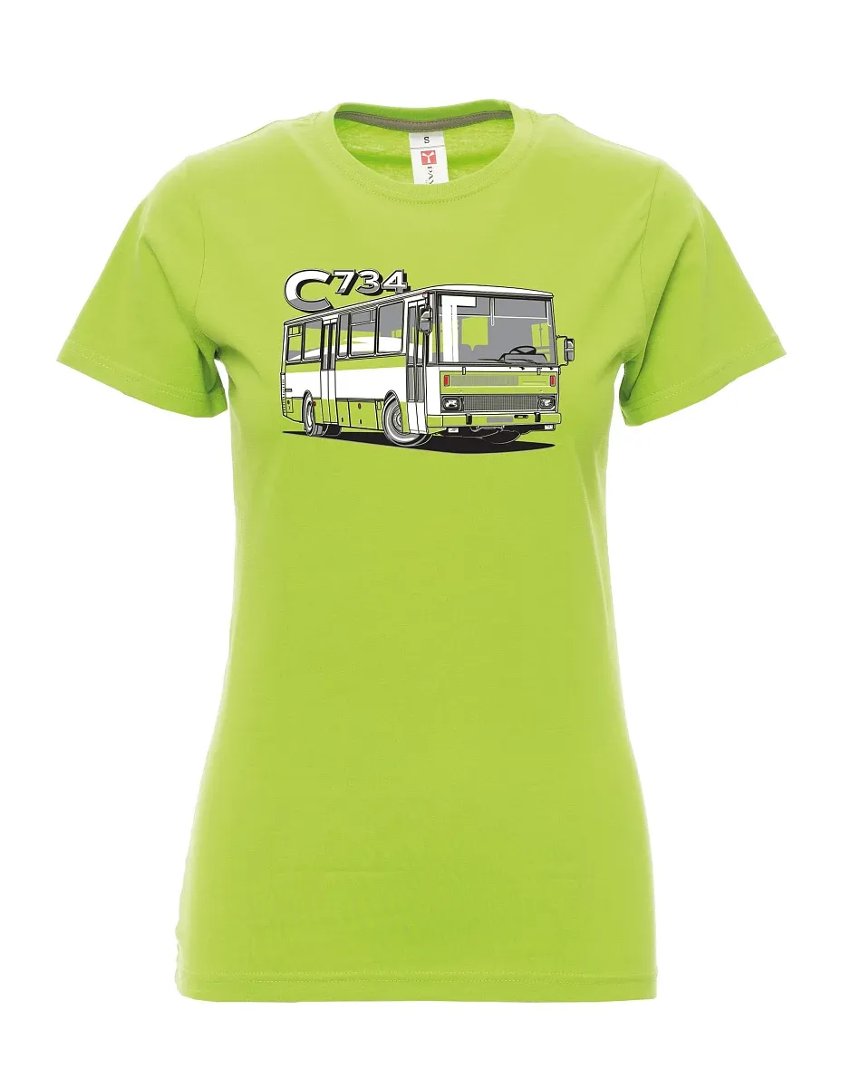 Maglia da donna colore lime autobus C734