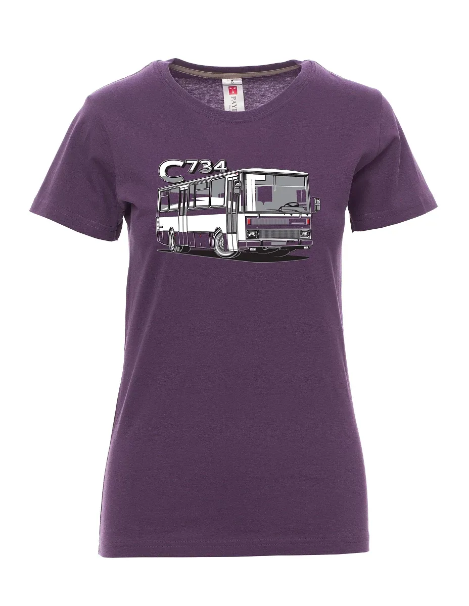 Maglia da donna viola autobus C734