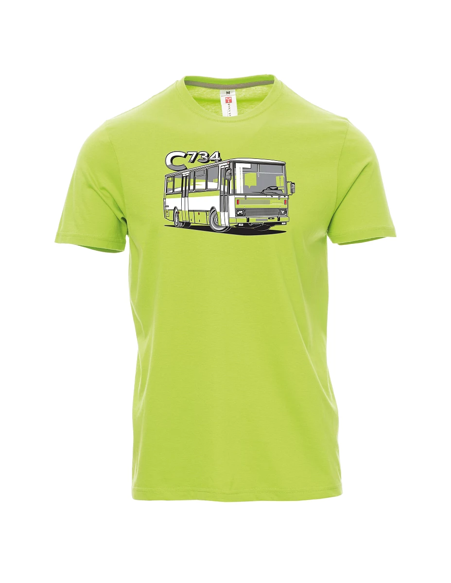 Maglia da uomo verde chiaro autobus C734