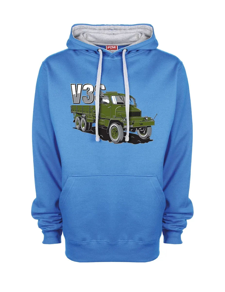 Felpa grigio-blu Camion V3S Camion con pianale