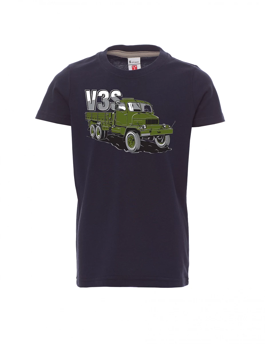 Maglia da bambino navy Camion V3S Camion con pianale