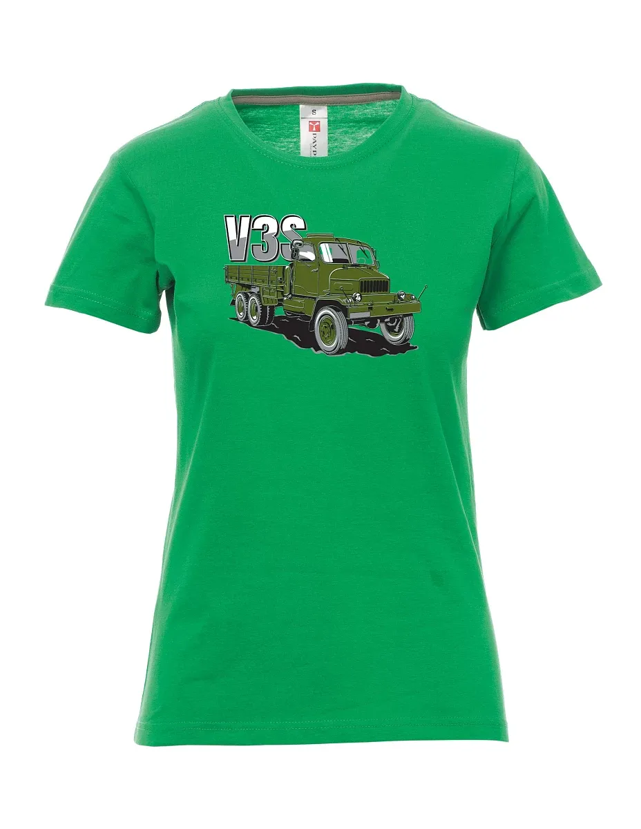 Maglia da donna verde Camion V3S Camion con pianale