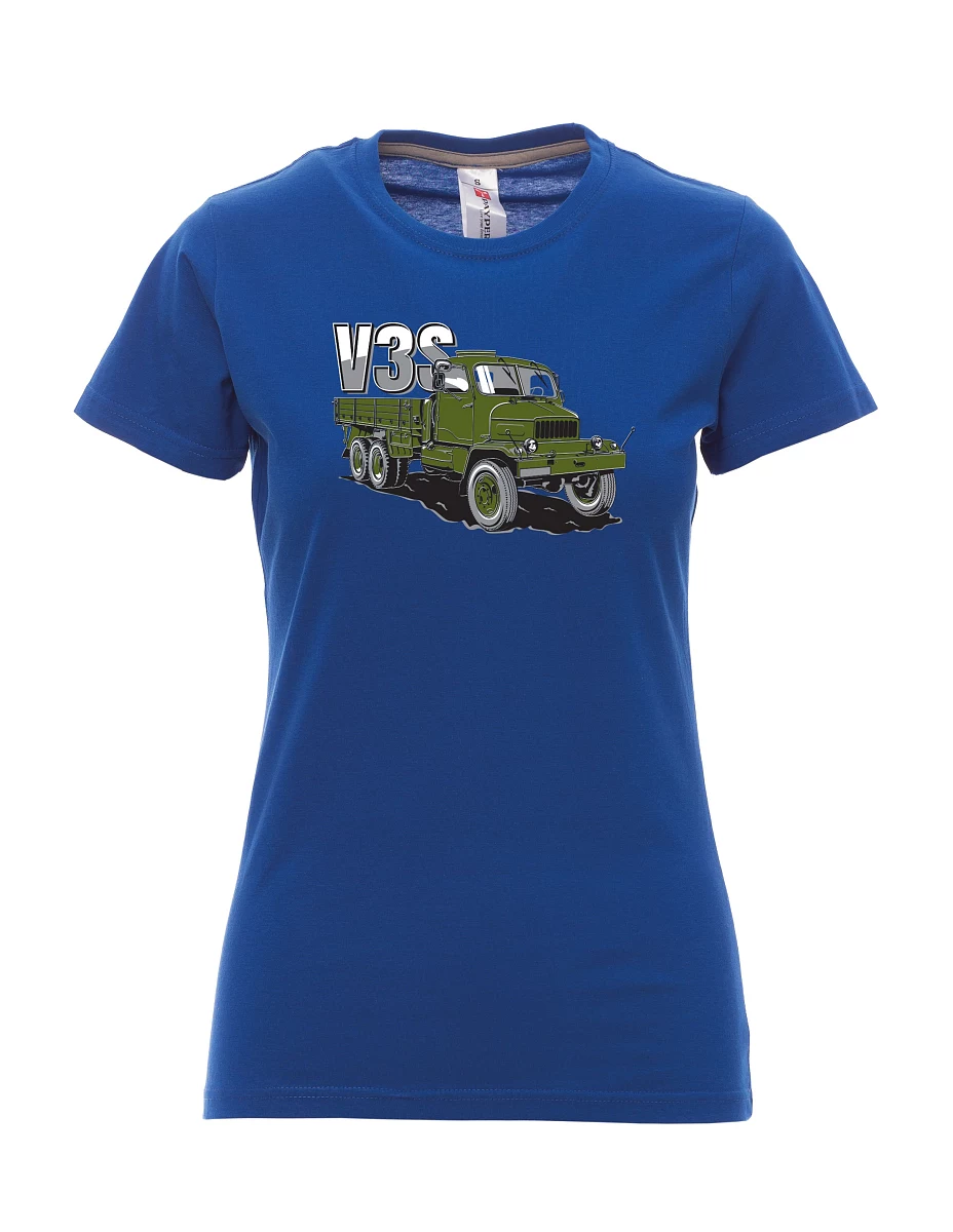Maglia da donna blu reale Camion V3S Camion con pianale