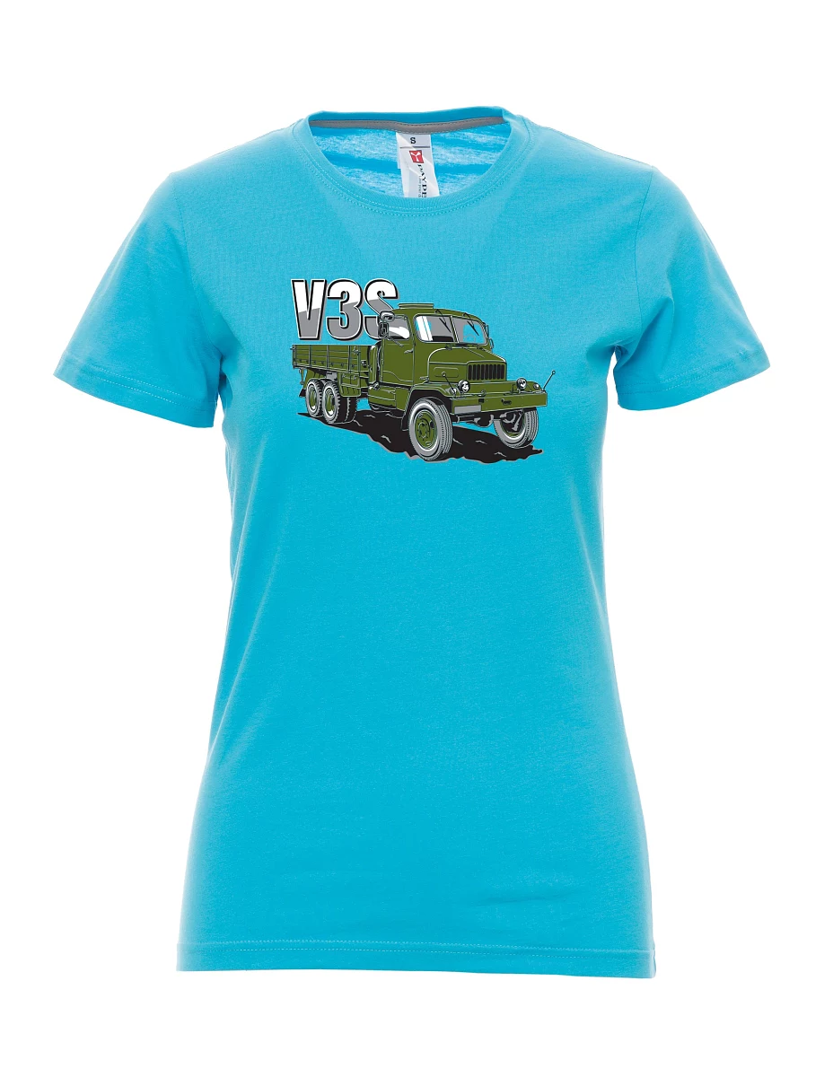 Maglia da donna colore attolo Camion V3S Camion con pianale