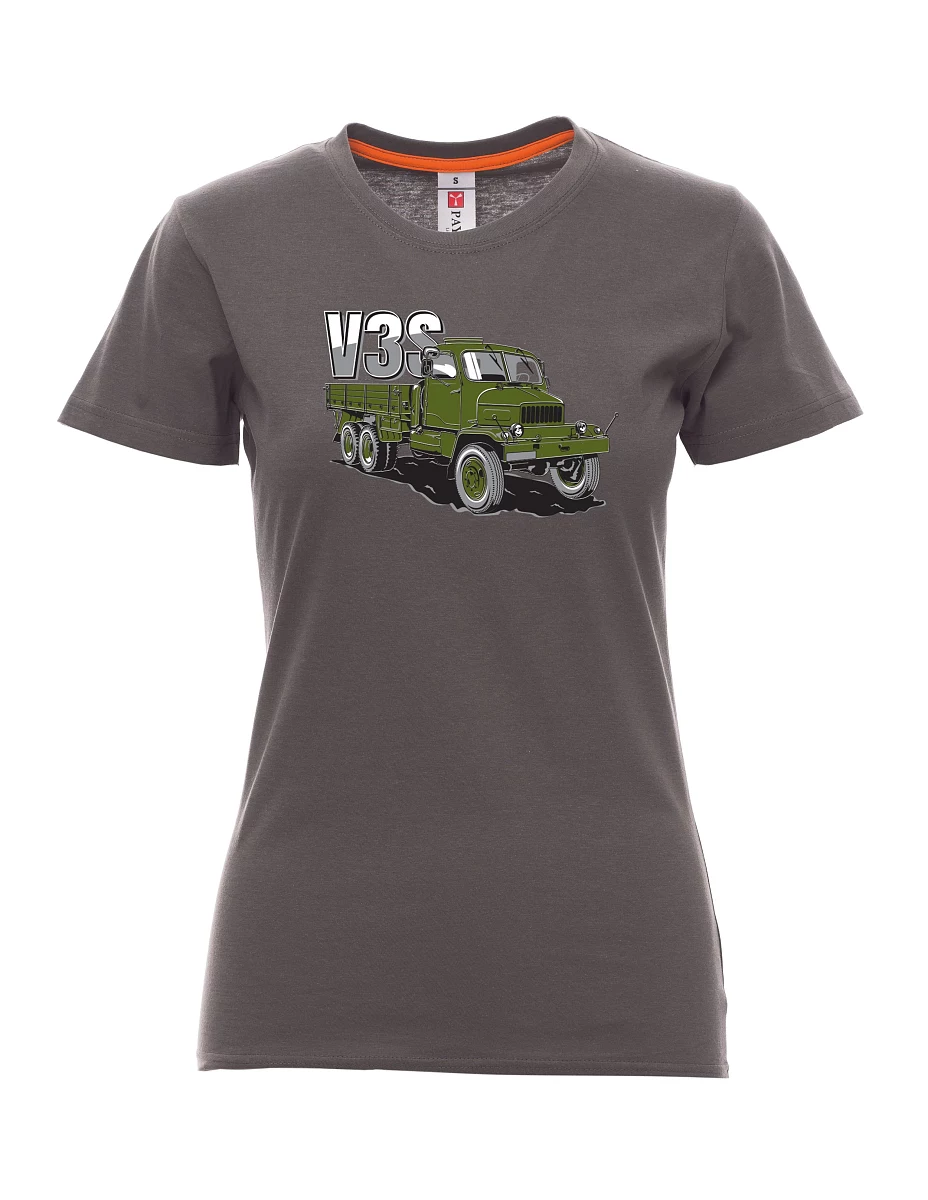 Maglia da donna colore del fumo Camion V3S Camion con pianale