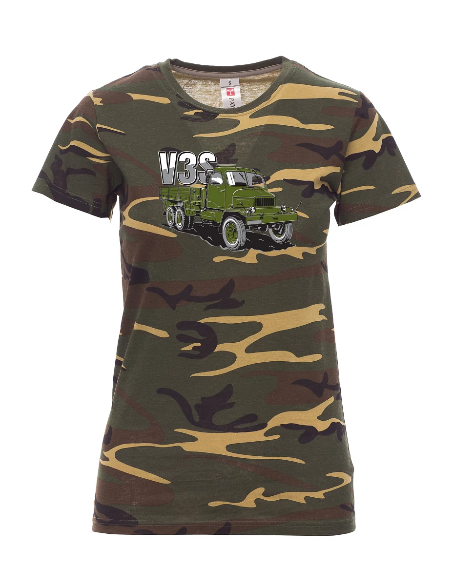 Maglia da donna camuffare Camion V3S Camion con pianale
