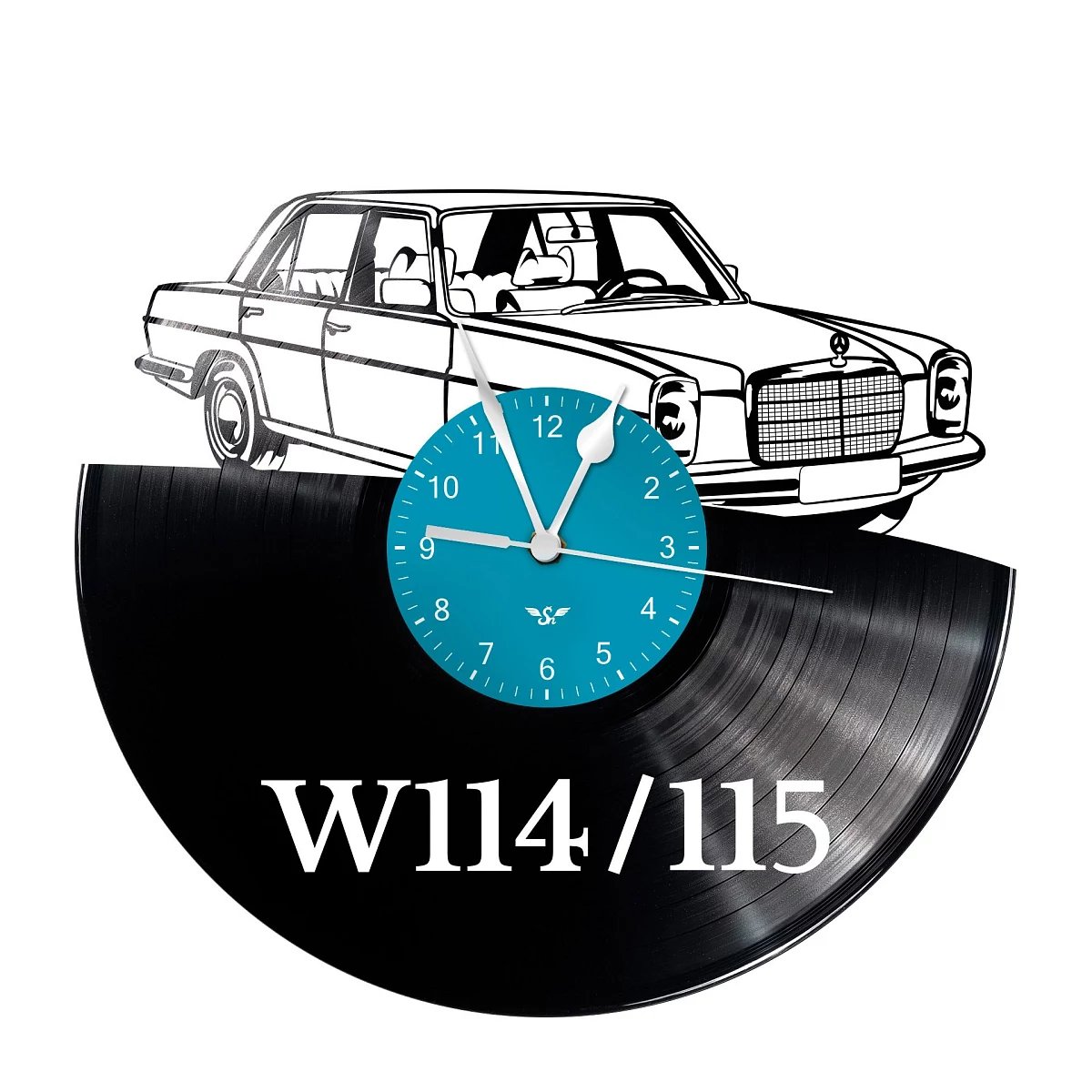 Orologio di disco in vinile con motivo W114/115