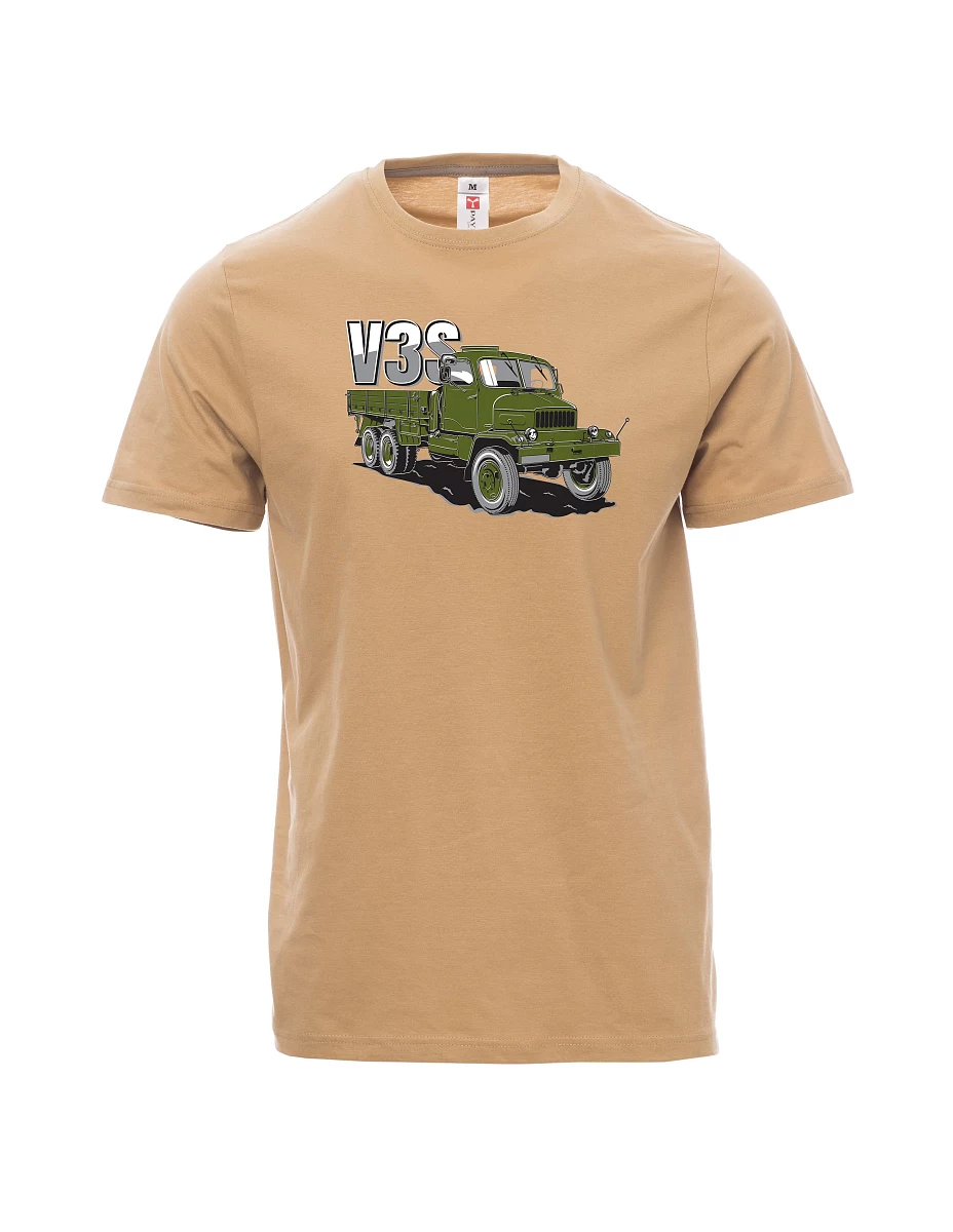 Maglia da uomo marrone Camion V3S Camion con pianale