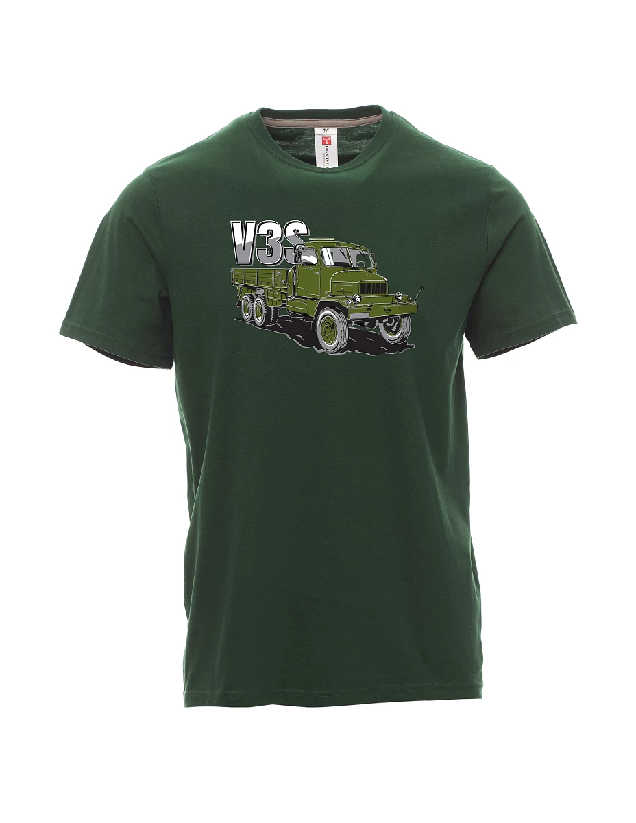 Maglia da uomo verde scuro Camion V3S Camion con pianale