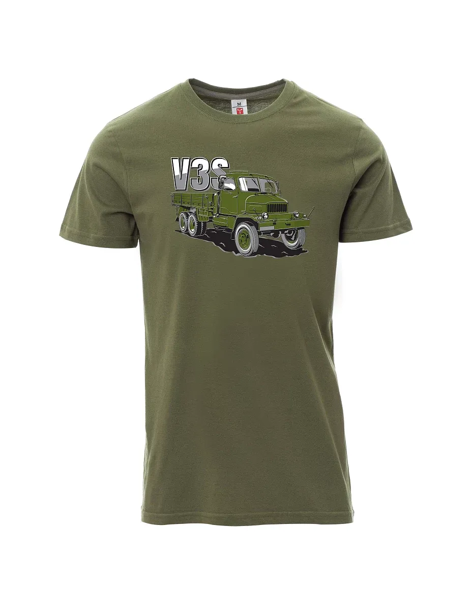 Maglia da uomo cachi Camion V3S Camion con pianale