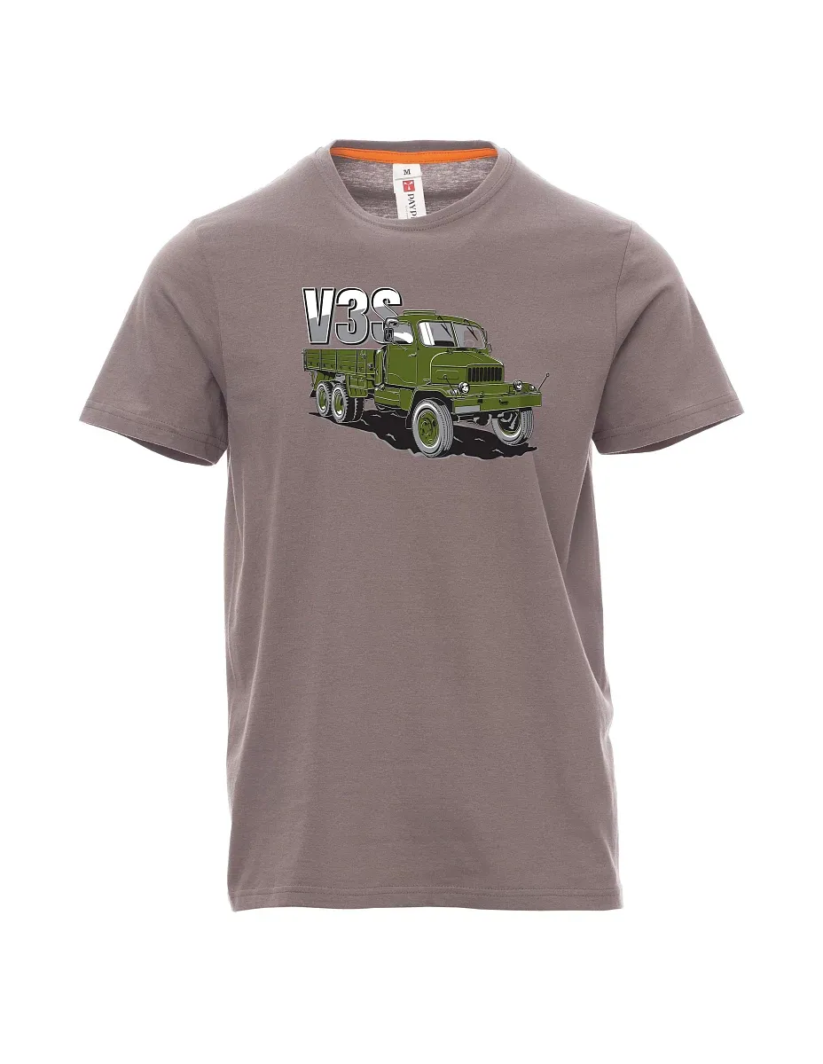 Maglia da uomo grigio acciaio Camion V3S Camion con pianale