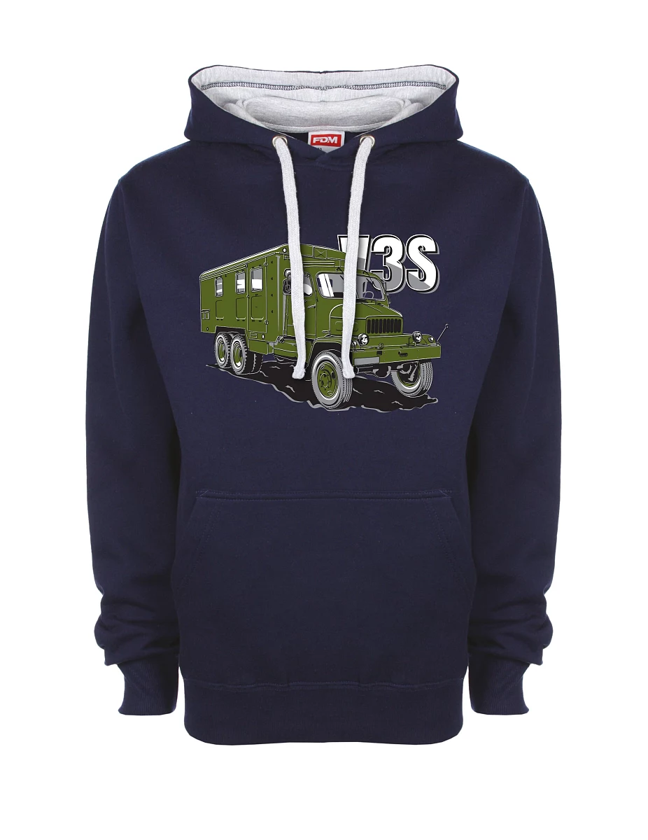Felpa grigio-blu marino Camion V3S Mobiletto