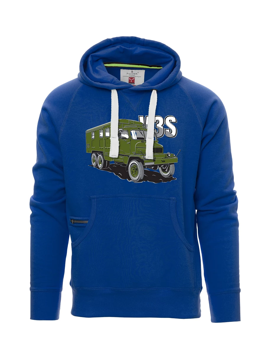 Felpa da uomo blu Camion V3S Mobiletto