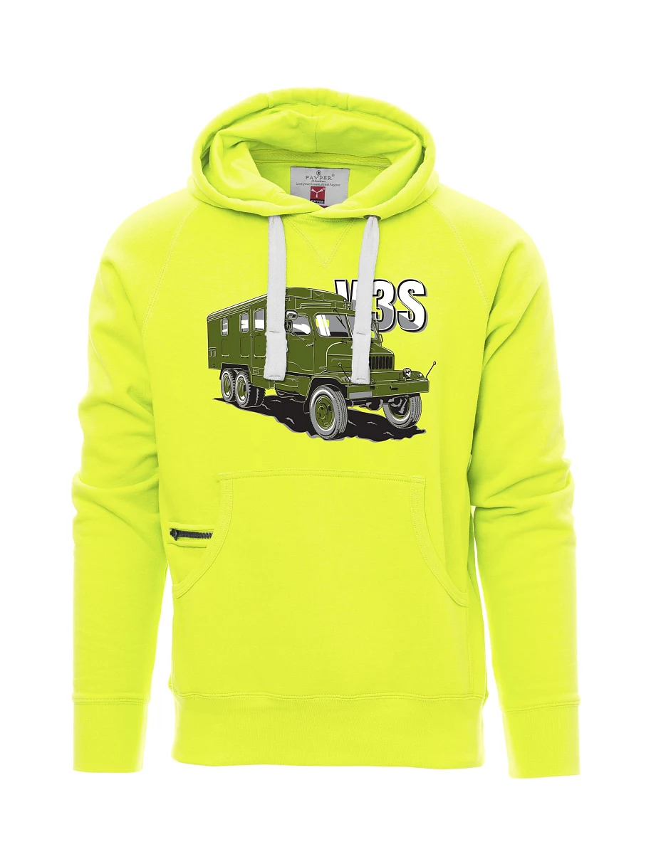 Felpa da uomo fluorescente Camion V3S Mobiletto
