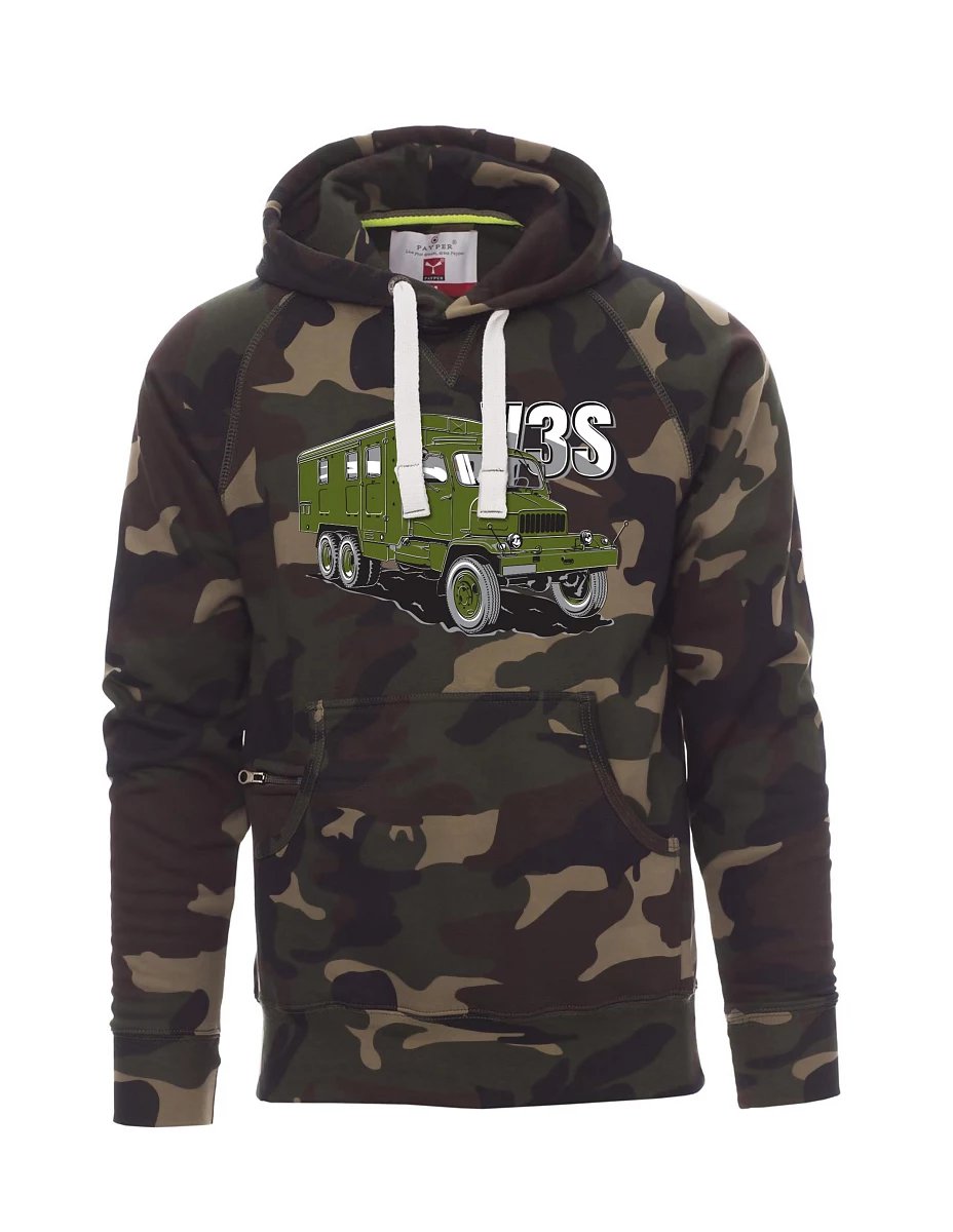 Felpa da uomo camuffare Camion V3S Mobiletto