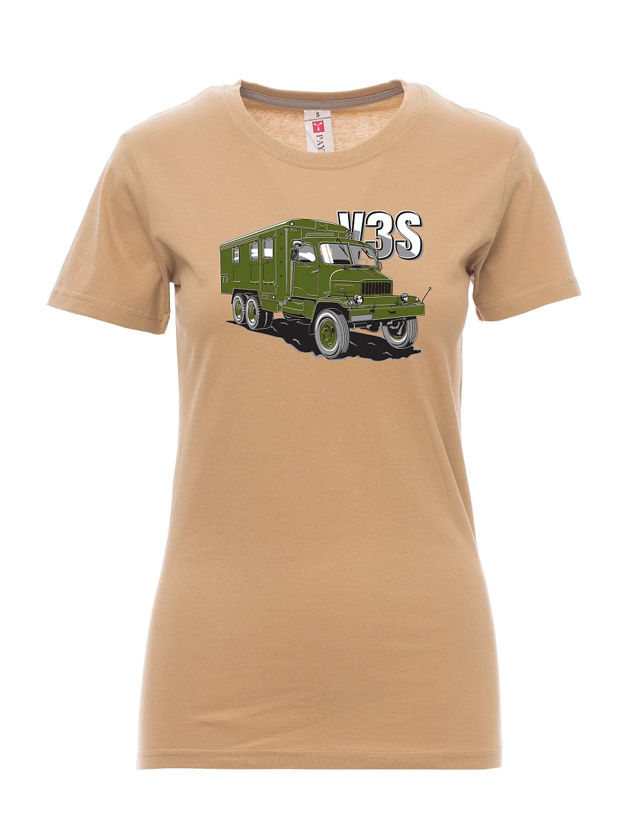 Maglia da donna marrone Camion V3S Mobiletto