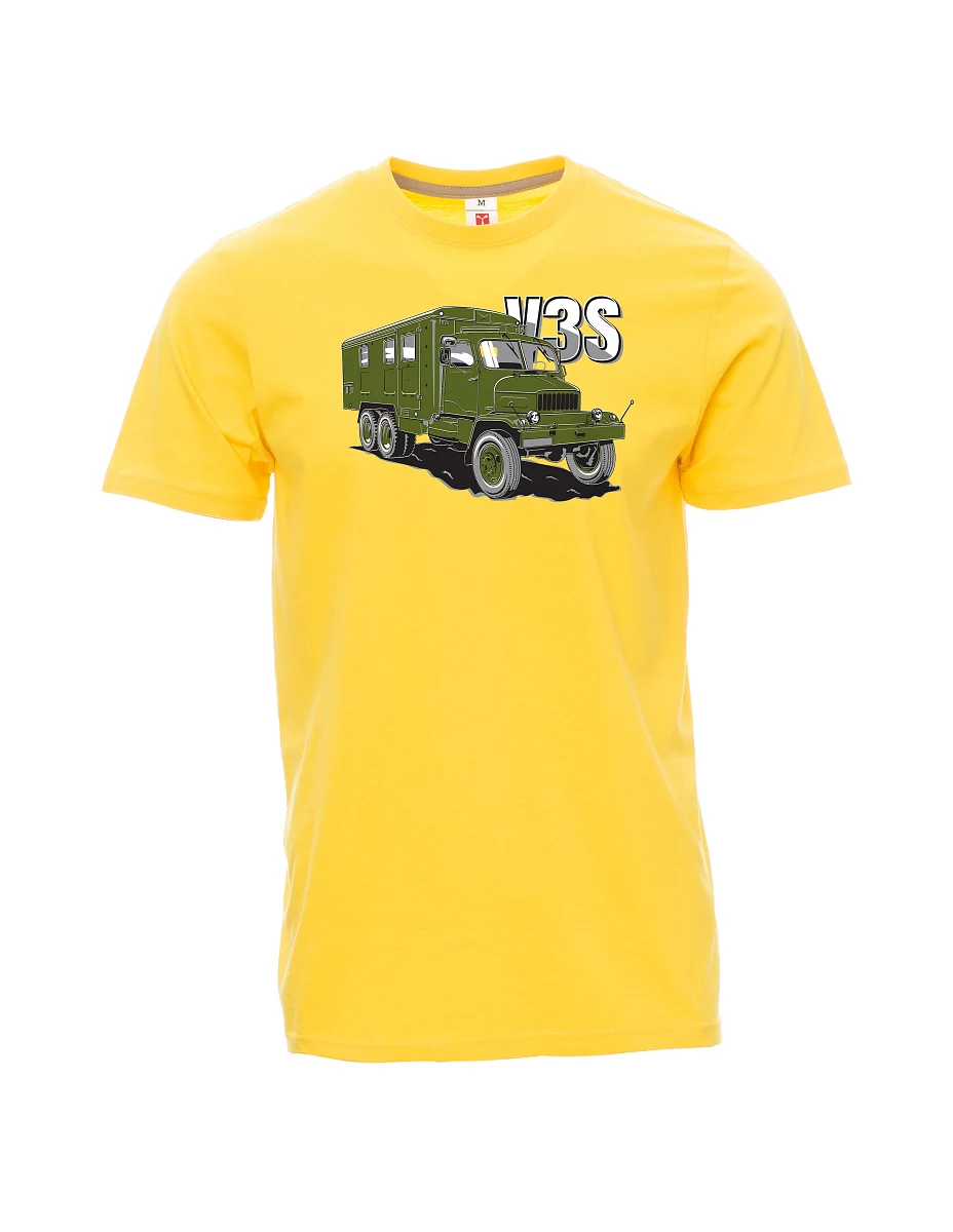 Maglia da uomo gialla Camion V3S Mobiletto