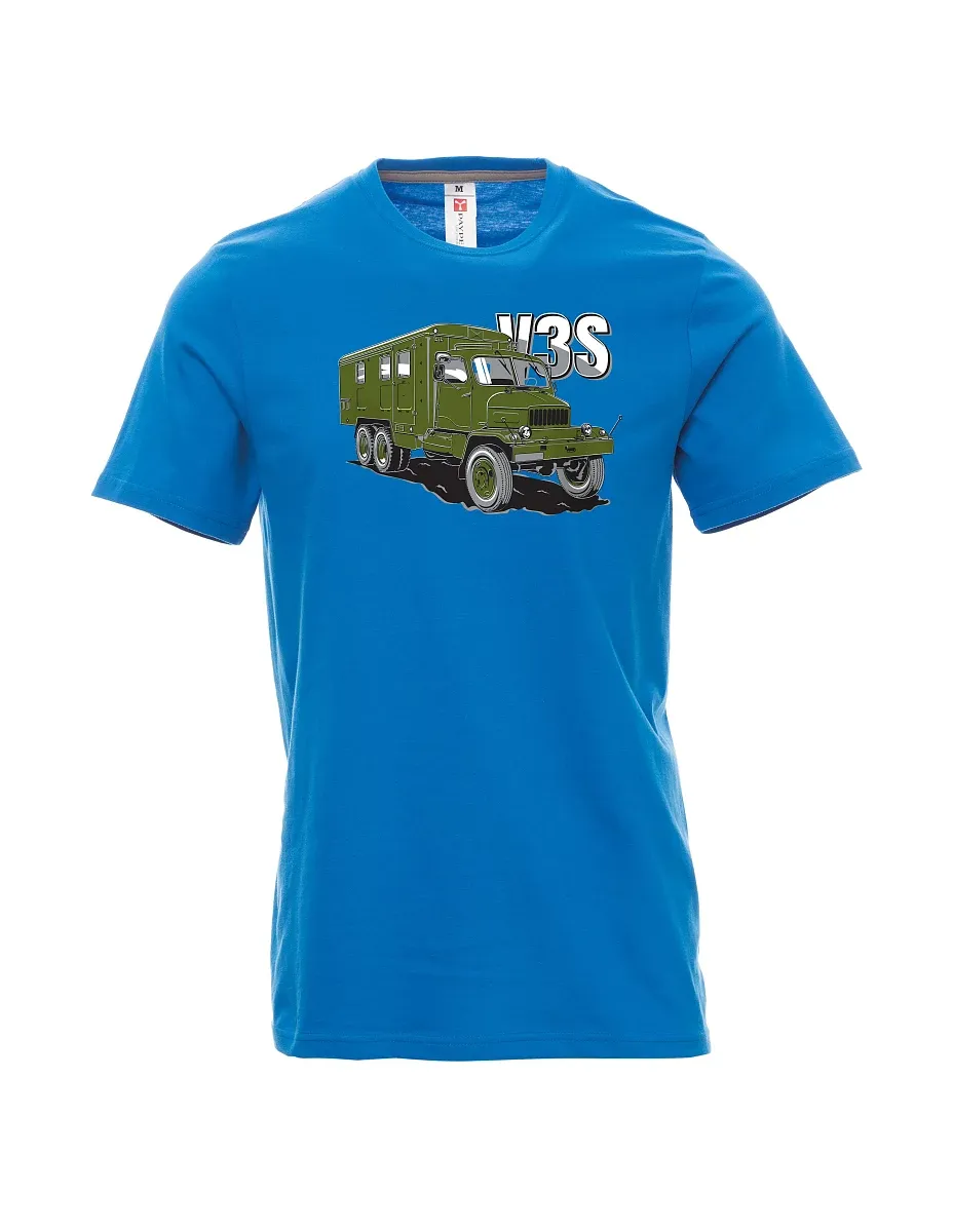 Maglia da uomo blu chiaro Camion V3S Mobiletto