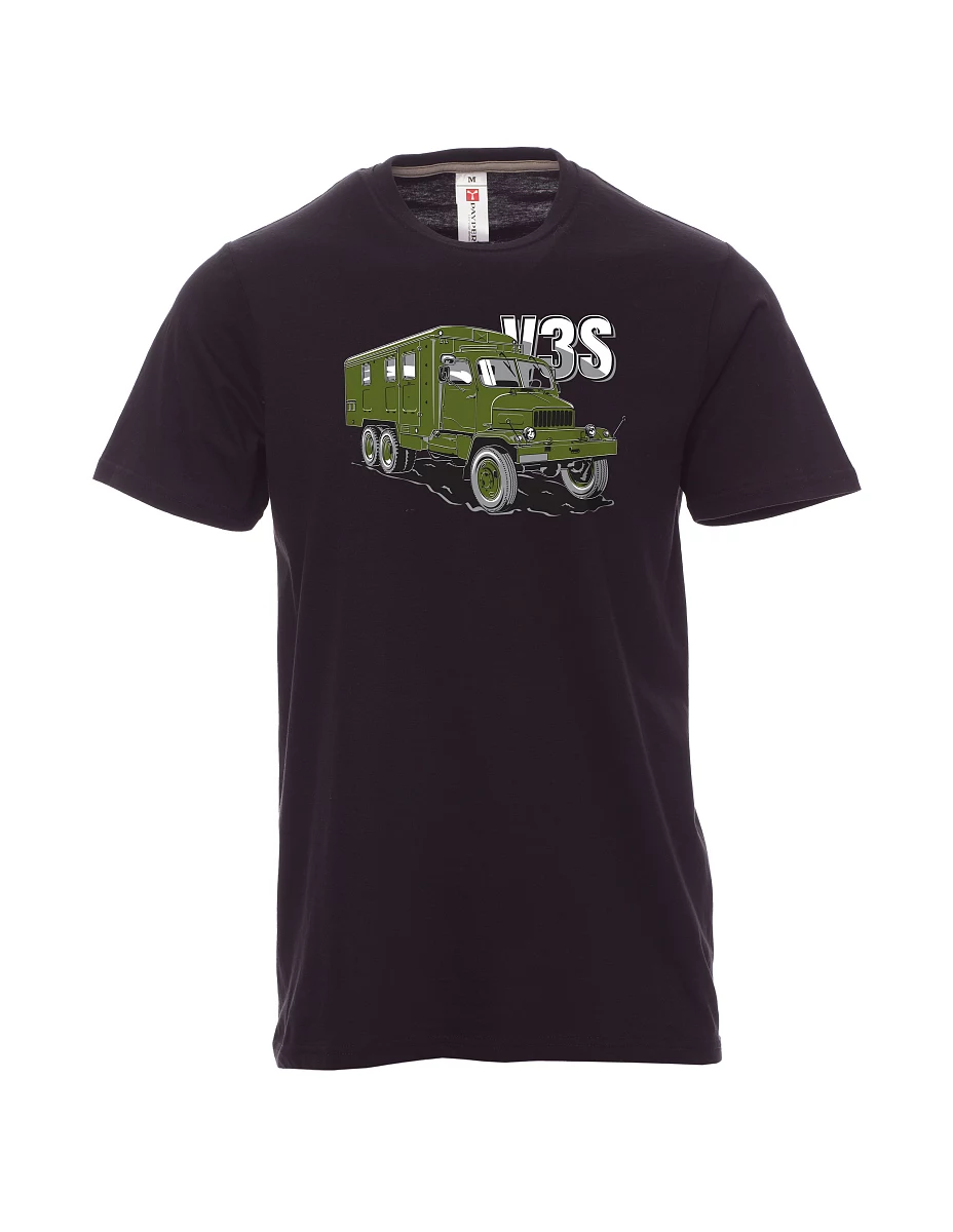 Maglia da uomo nera Camion V3S Mobiletto