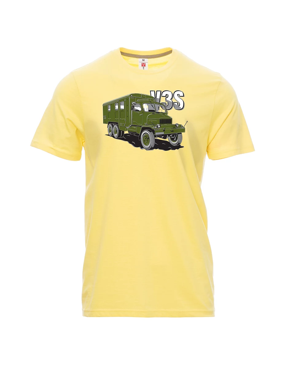 Maglia da uomo giallo chiaro Camion V3S Mobiletto