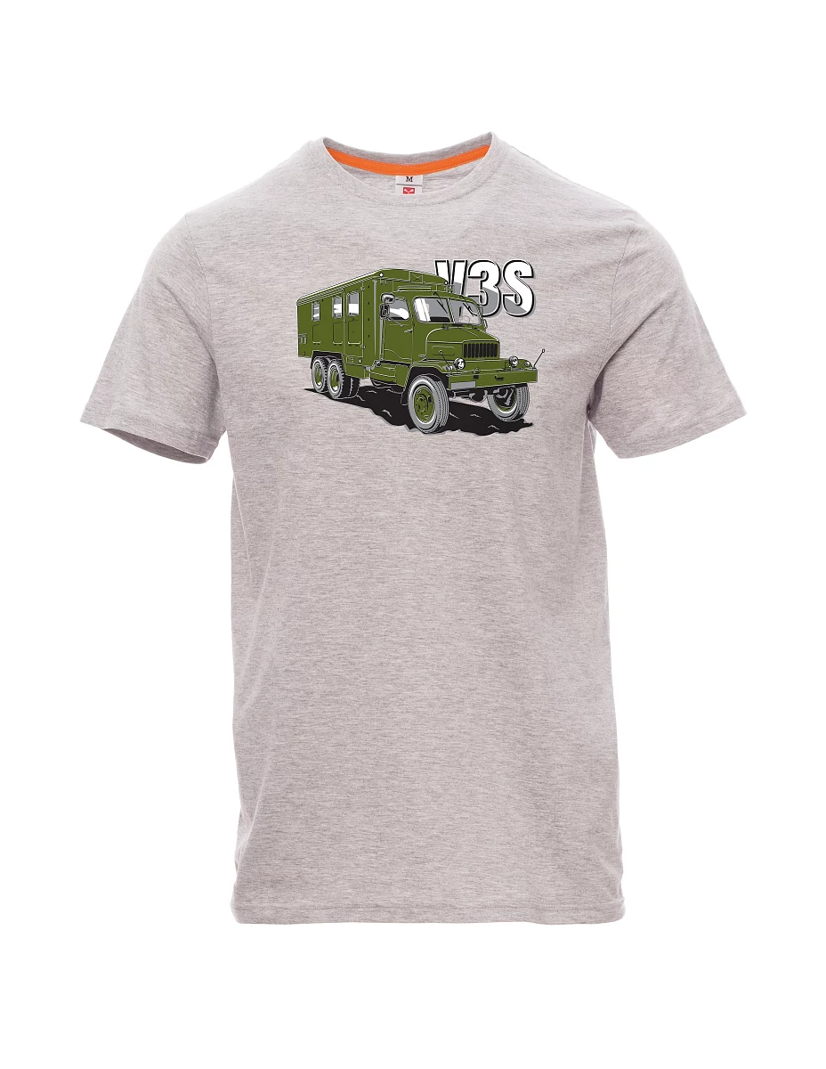 Maglia da uomo grigio melange Camion V3S Mobiletto