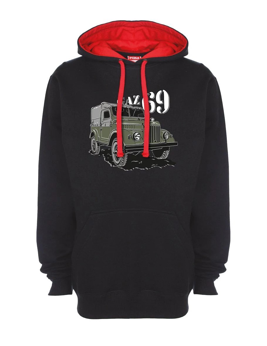 Felpa rosso-nera GAZ 69