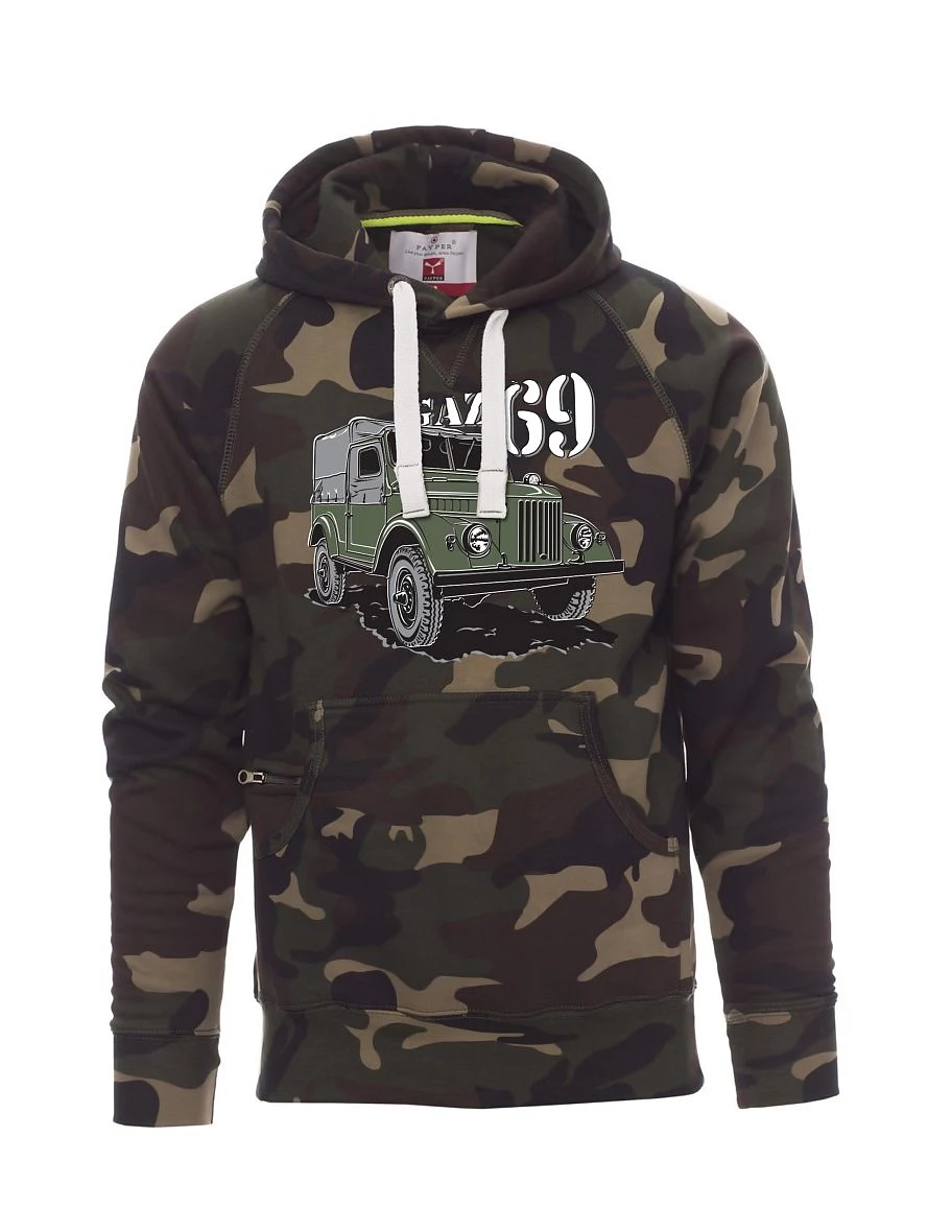 Felpa da uomo camuffare GAZ 69