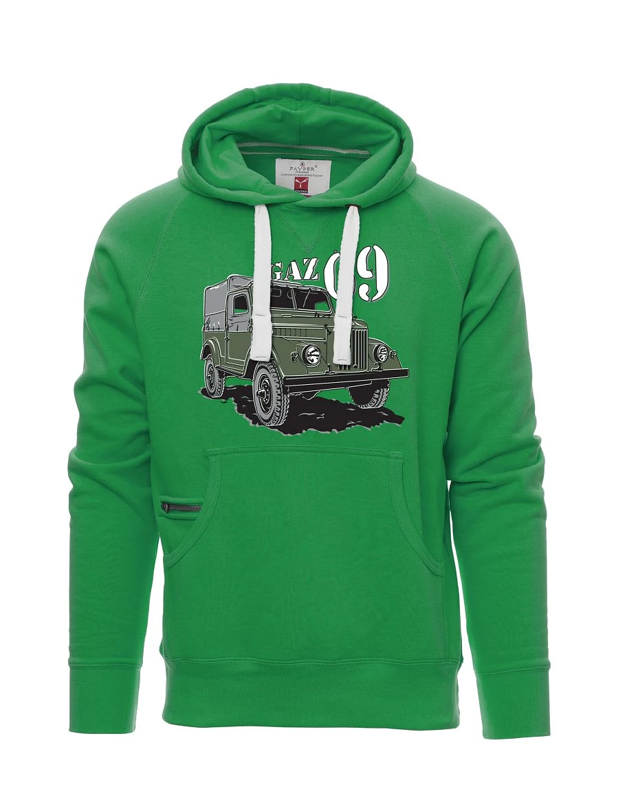 Felpa da uomo verde GAZ 69