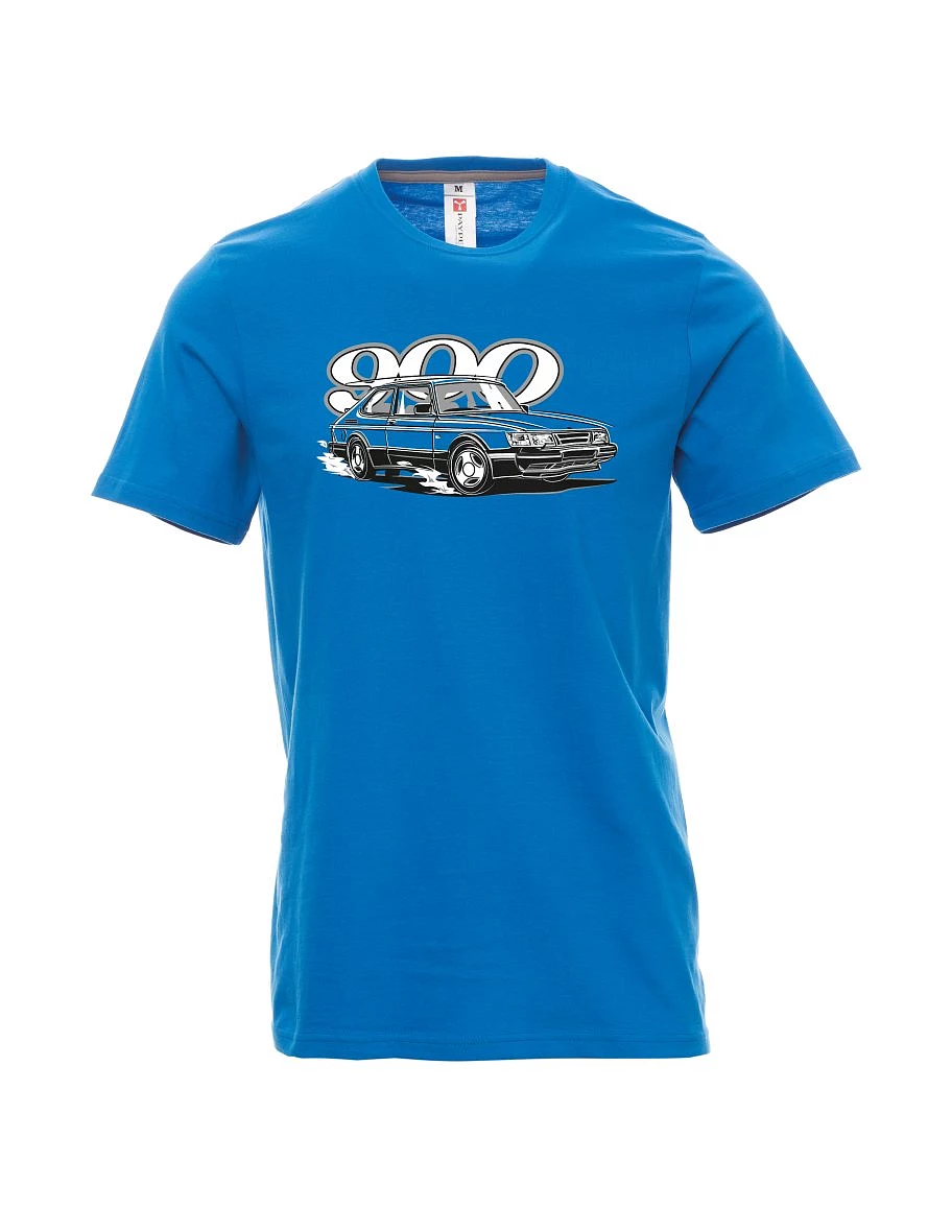 Maglia da uomo blu chiaro Saab 900