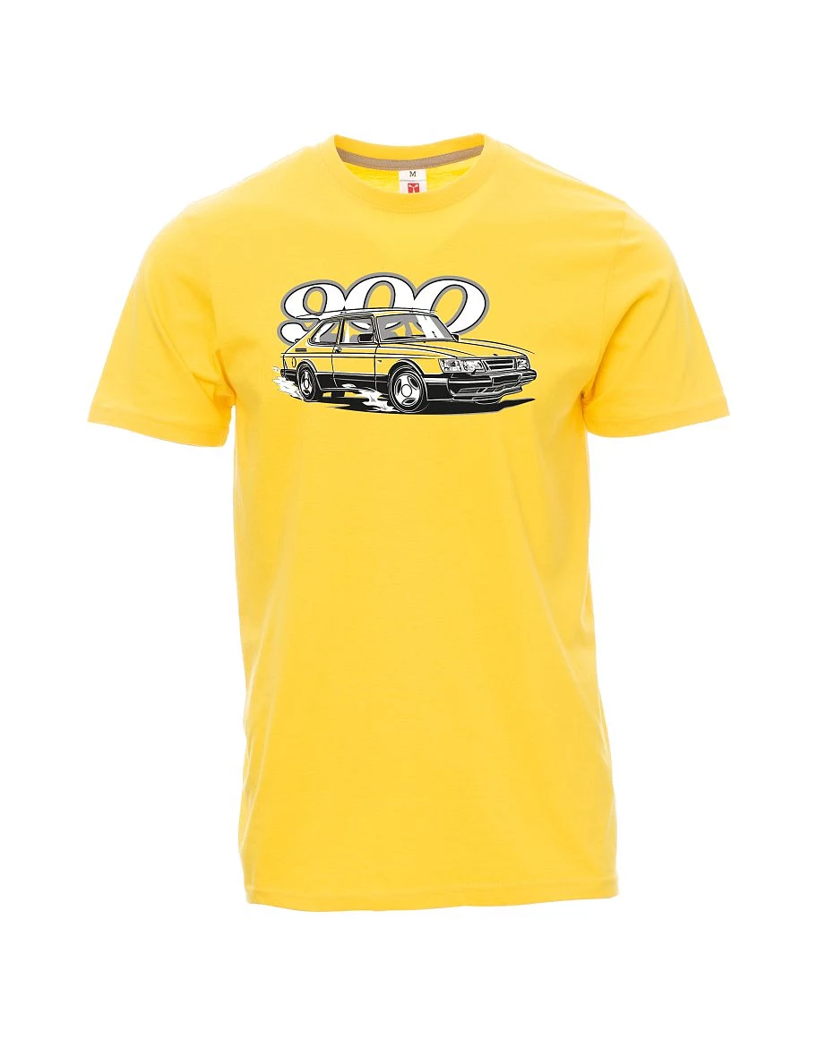 Maglia da uomo gialla Saab 900