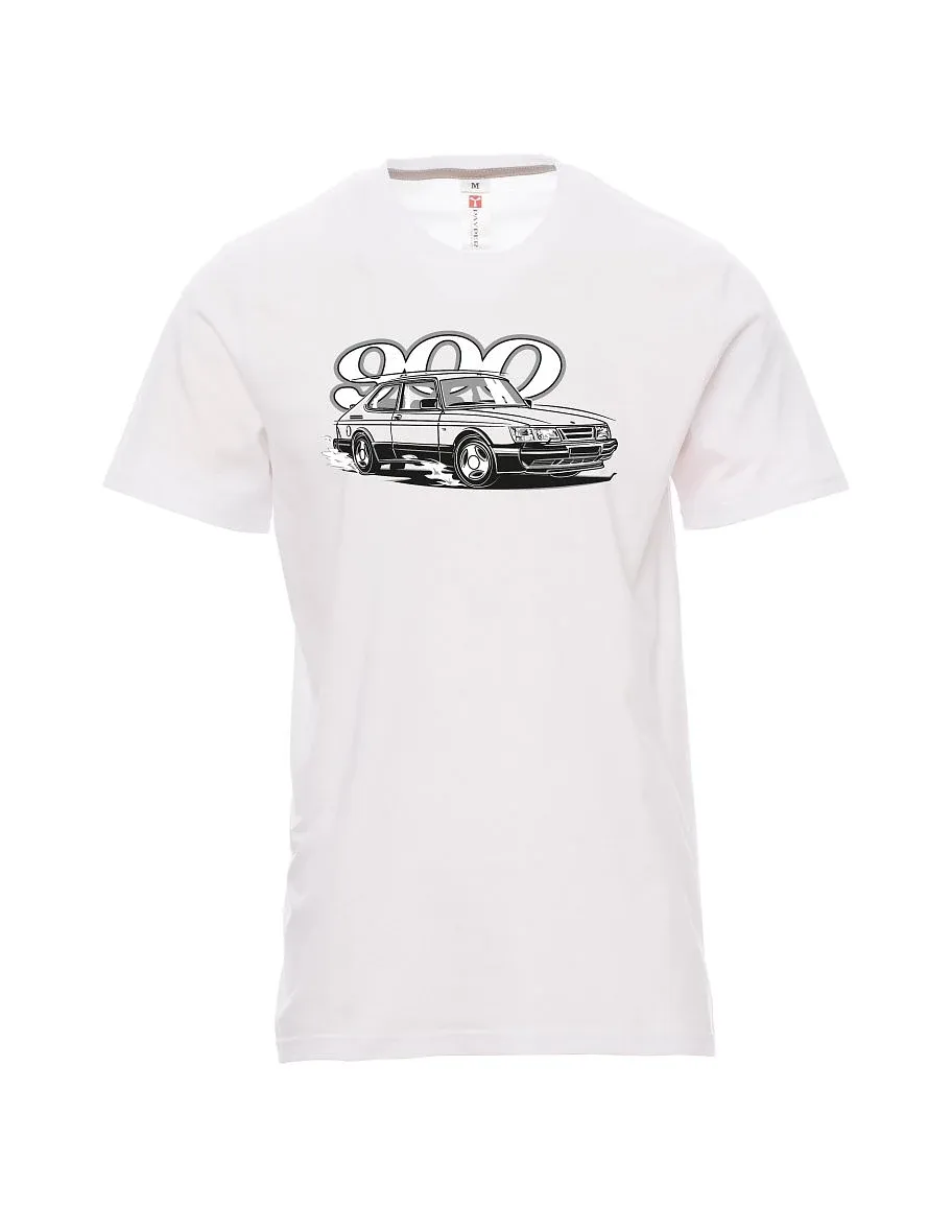 Maglia da uomo bianca Saab 900 601