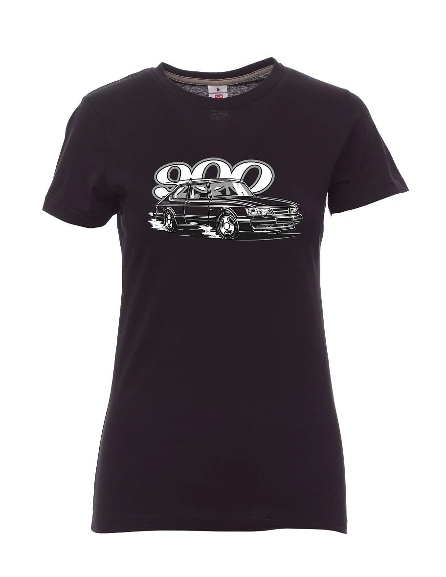 Maglia da donna nera Saab 900
