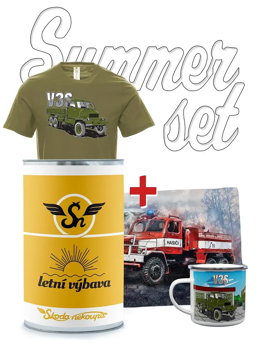 Set regalo estivo con Camion V3S Camion con pianale