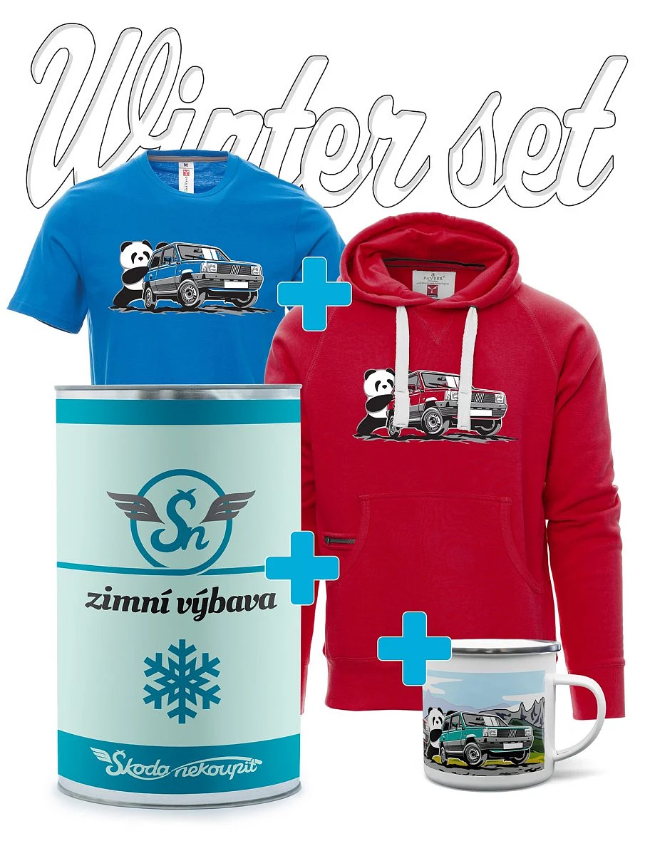 Set regalo invernale con Il veterano italiano F Panda