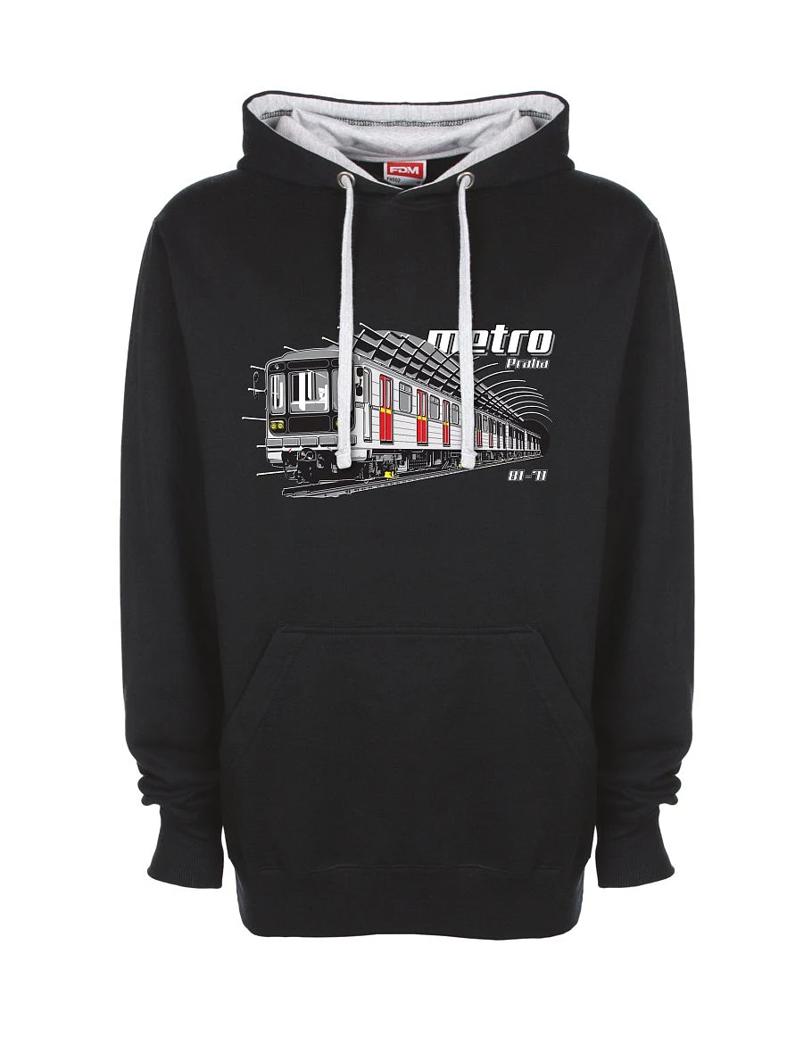 Felpa grigio-nera Metro 81-71