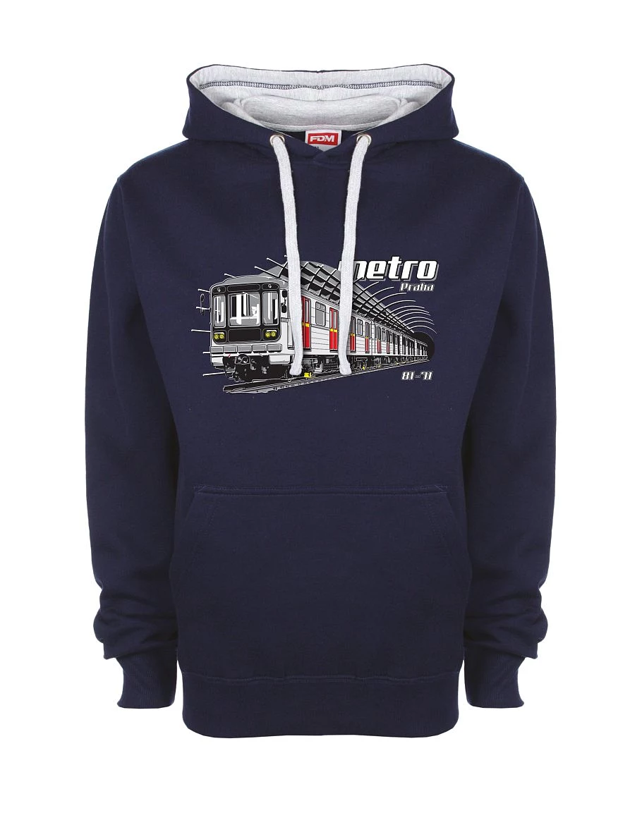 Felpa grigio-blu marino Metro 81-71