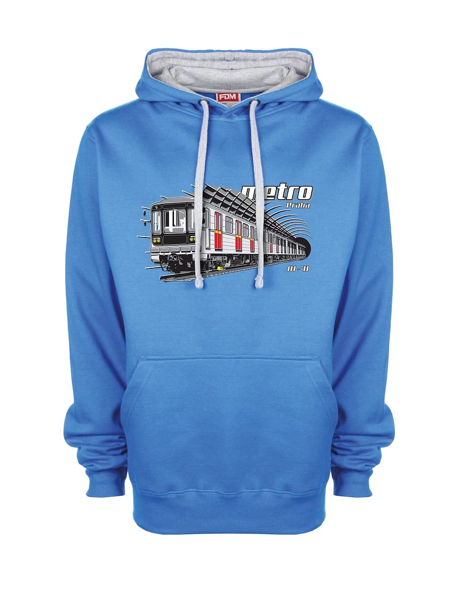 Felpa grigio-blu Metro 81-71