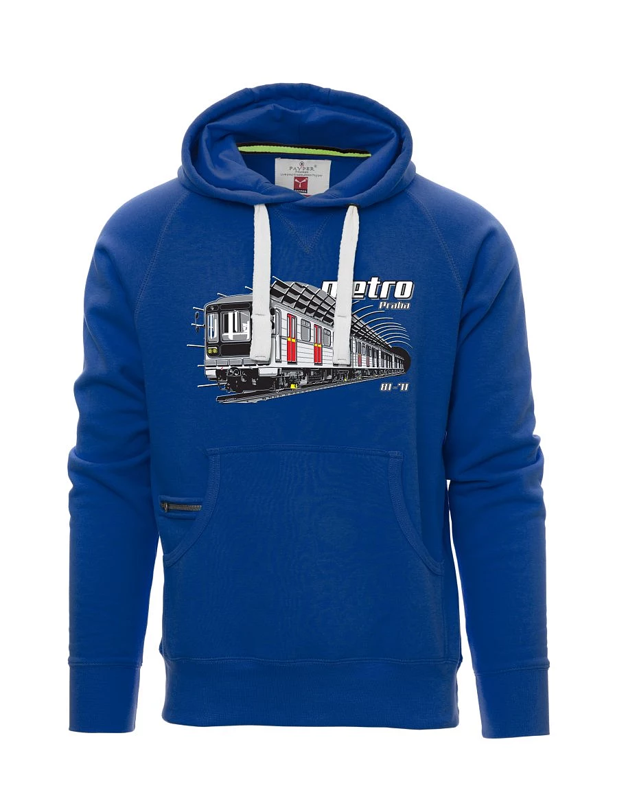 Felpa da uomo blu Metro 81-71