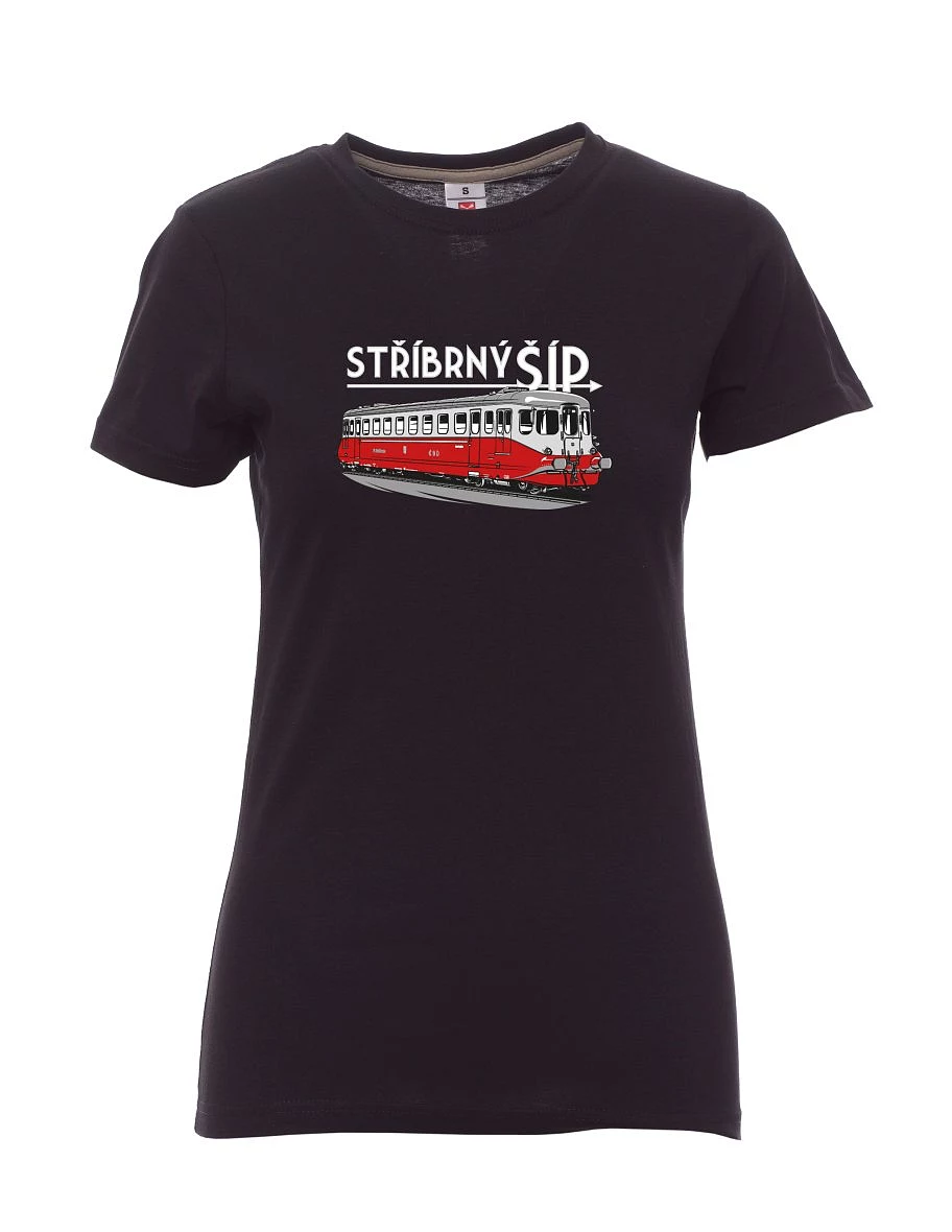 Maglia da donna nera Freccia d'argento M 260 001