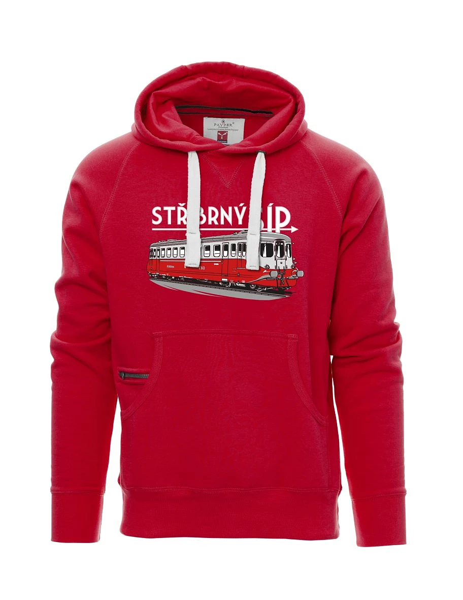 Felpa da uomo rossa Freccia d'argento M 260 001