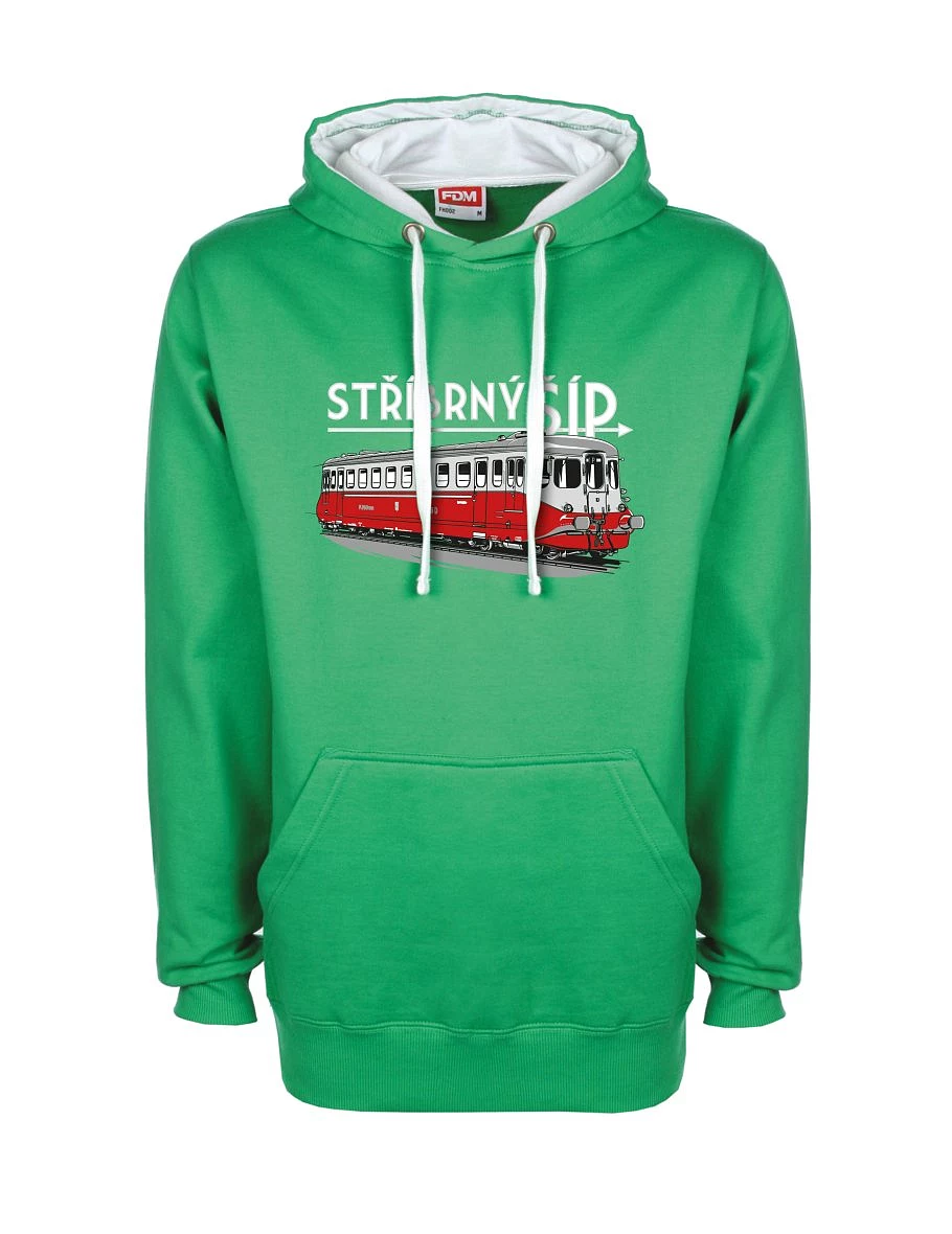 Felpa bianco-verde Freccia d'argento M 260 001