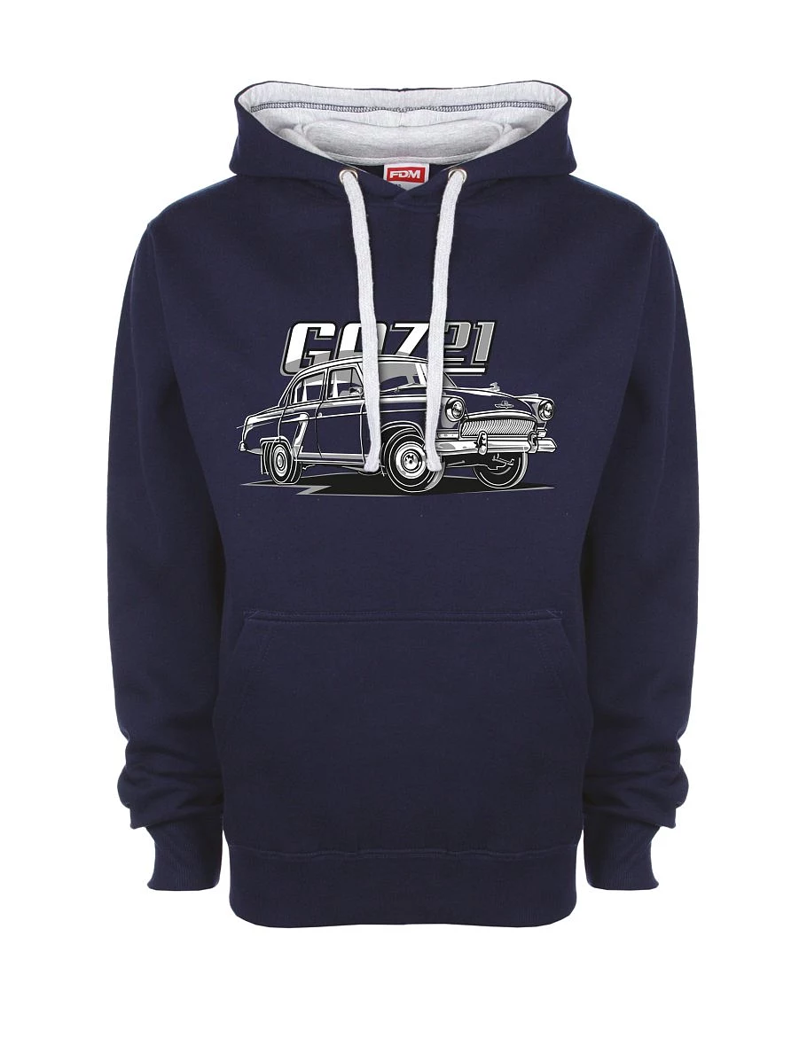 Felpa grigio-blu marino GAZ 21