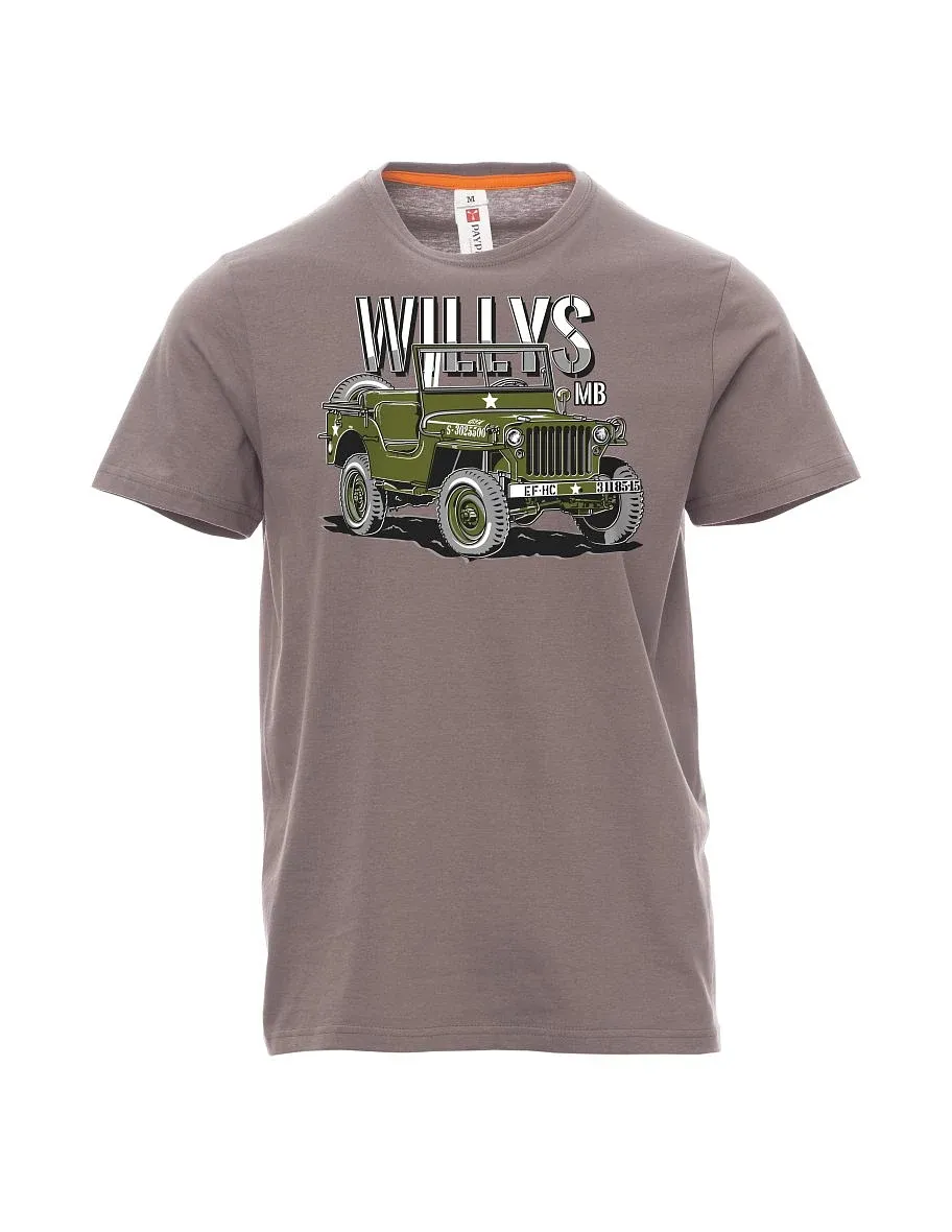 Maglia da uomo grigio acciaio Willys MB