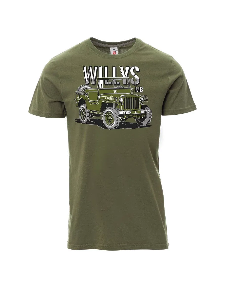 Maglia da uomo cachi Willys MB
